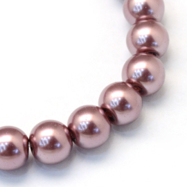 glasparel 8mm mauve (kleurnr 58), 25 stuks