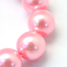 glasparel 8mm pink (kleurnr 53), 25 stuks