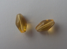 Glaskraal bicone goudbruin