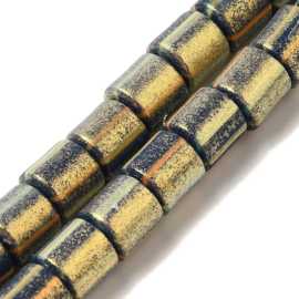 Streng fimokralen kolom met glitter, midnight blue