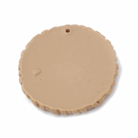 Resin hanger gevlochten rond bruin,  model 2