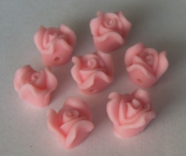 Klein fimo roosje roze