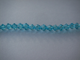 Streng bicone 4mm aqua (C20)