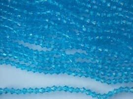 Streng bicone 4mm aqua (C20)