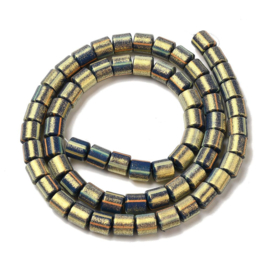 Streng fimokralen kolom met glitter, midnight blue