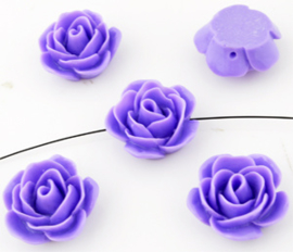 Kunststof rooskraal in lila