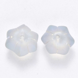 Frosted glaskraal, 8 stuks