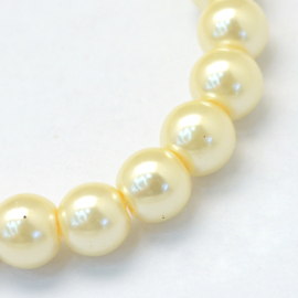 glasparel 8mm lemon chiffon (kleurnr 21), 25 stuks