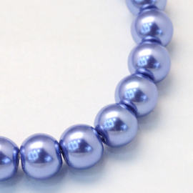 glasparel 6mm leisteen blauw, 25 stuks