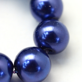 glasparel 6mm donkerblauw, 25 stuks