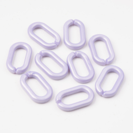 Schakels 27x16x4 licht lila, 7 stuks