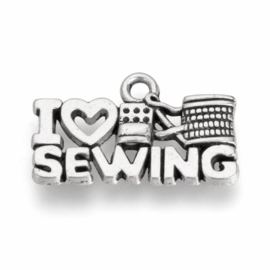 Bedel "I love sewing", 3 stuks