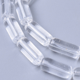 Glaskraal kolom transparant clear, streng