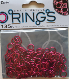 aluminium chain maille 10 x 2 mm, magenta