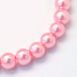 glasparel 8mm pink (kleurnr 53), 25 stuks