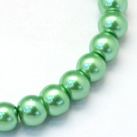 glasparel 8mm medium zeegroen (kleurnr 69), 25 stuks