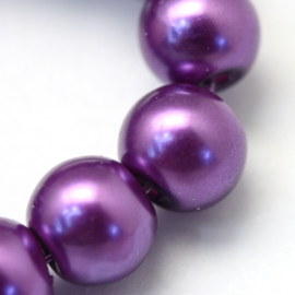 glasparel 6mm dark orchid, 25 stuks