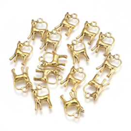 Goudkleurige bedel kat, 4 stuks
