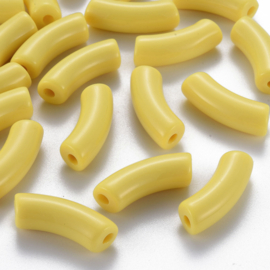 Acryl gebogen buiskraal geel