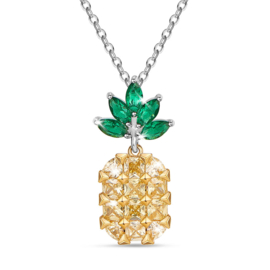 Ketting ananas met zirkonia