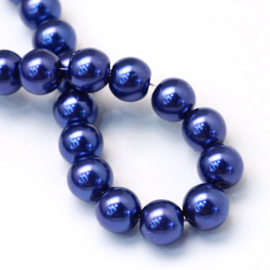 glasparel 6mm donkerblauw, 25 stuks