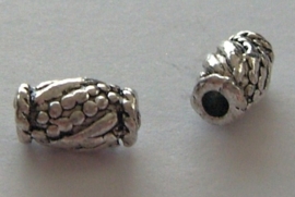 Tibetaanse spacer in antiek zilverkleur