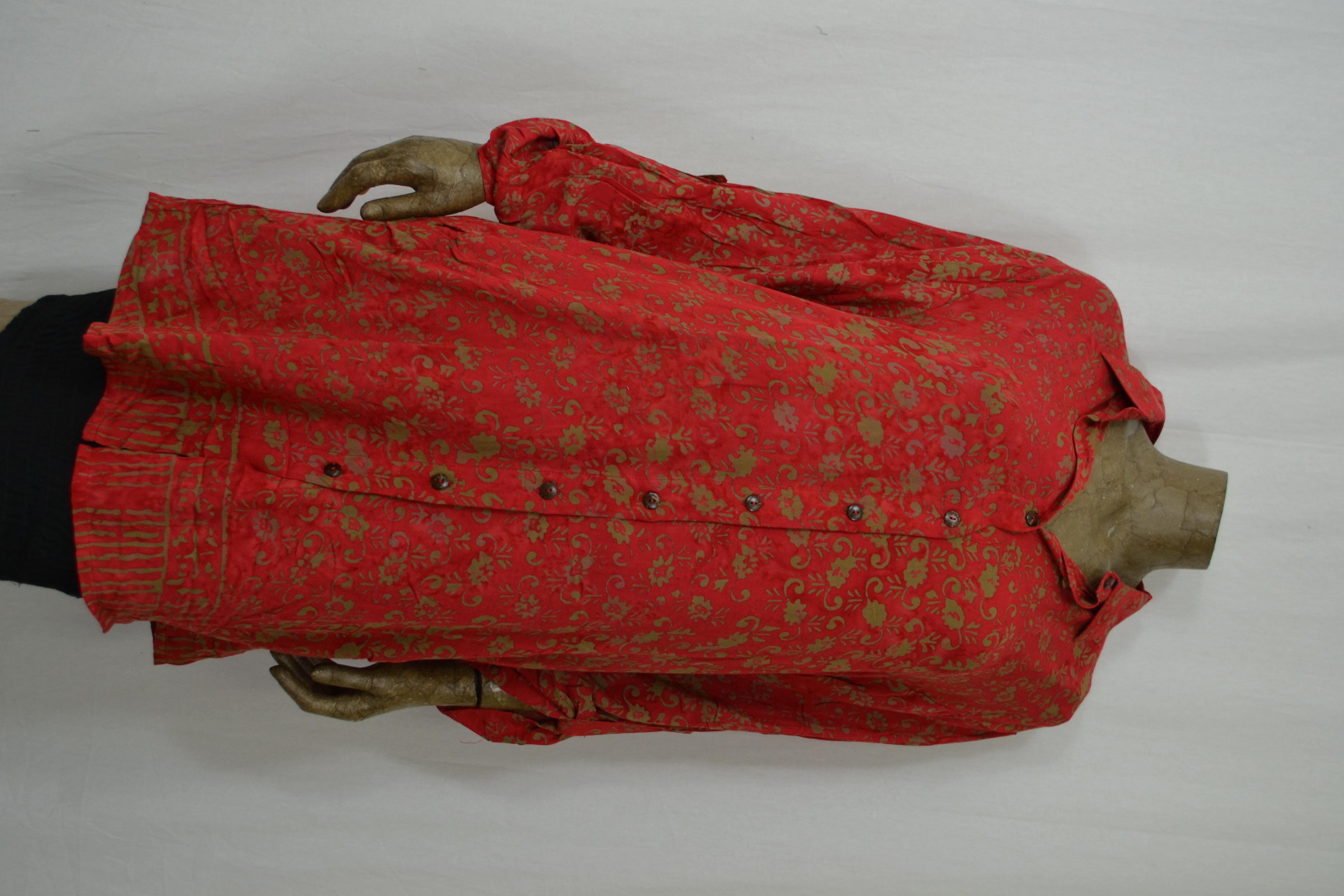 Billy B Blouse B213 nr.7 zomer rood taupe bloem