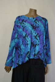 Disini Blouse Afke blauw/paars libel