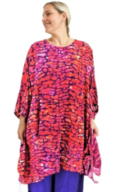 Luna lange Tuniek Ebony 27 pinkpurpstones
