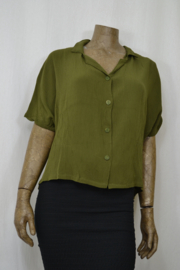 Billy B Blouse B214 met kraag army nr. 1