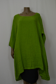 Moon Shirt/Blouse langer, Big appelgroen uni mt.3