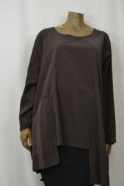 Moon Blouse / Trui dun baby rib bruin