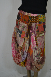 Normal Crazy rok  puur patch met roze / rood