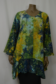 Billy B Blouse B148  Big Big  met zakjes kleur allerlei