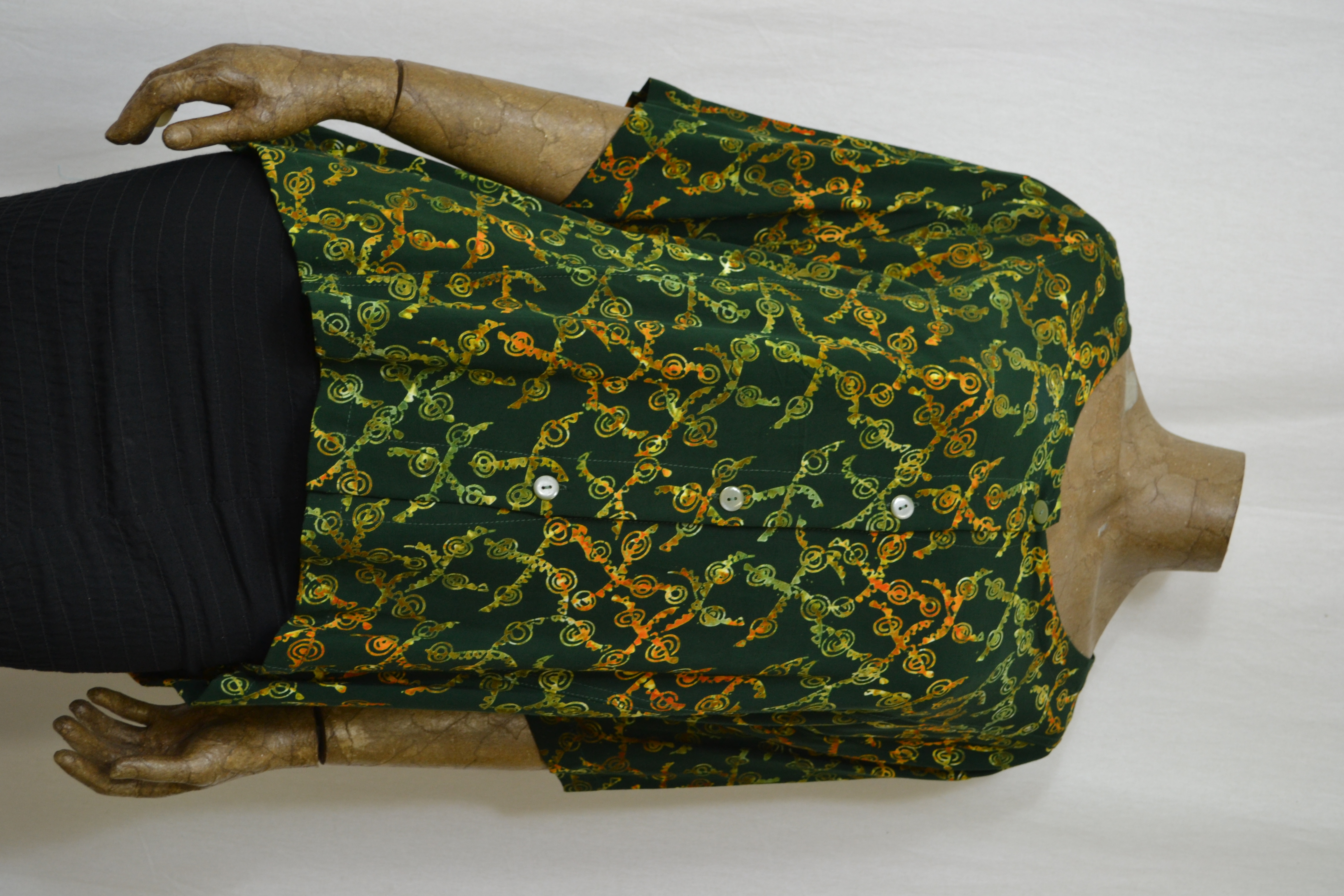 Billy B Blouse Marlieke groen met werkjes
