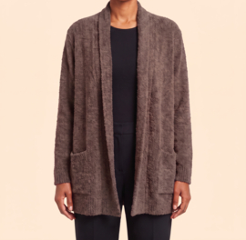 Billy B Vest Cardigan Max L/XL met zakken chocolat