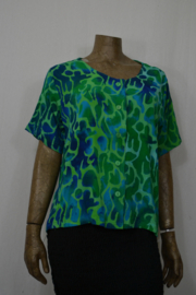 Billy B Blouse B177 groen blauw   s/m