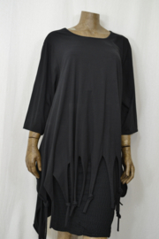 Moon Shirt/Trui onder met knip zwart