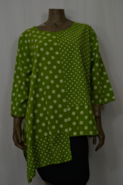 Moon Blouse Big appelgroen met ballen mt.2