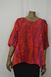 Billy B Disini Blouse Marlieke korte mouw rood meer kleuren