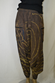 Double Dorji Broek Suave bruin/zwart streep mt. s/m