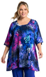 Luna Tuniek Claire XL 38 redwhiteblflwr