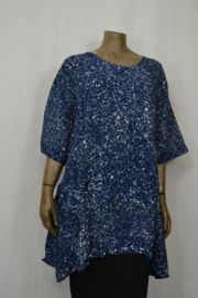 Billy B Blouse B148 Big blauw met stippen