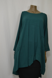 Billy B Blouse/Shirt Big Big Top Indi met zakken jasper