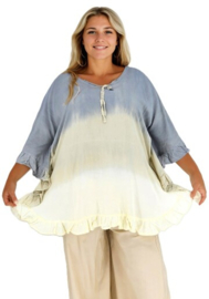 Luna Maddy korte tuniek 01 Greywhitedipp
