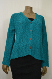 Billy B Vest Cardigan Marijke uitlopende mouwen tosca