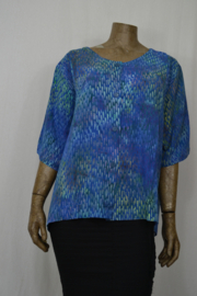 Billy B / Disini Blouse Marlieke blauw met druppels