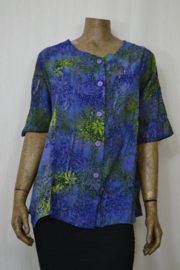 Billy B Blouse B201 blauw groen