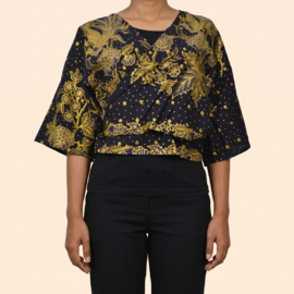 Billy B Top Traditional blauw/goud