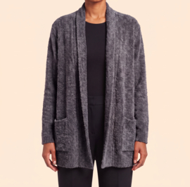Billy B Cardigan Max met zakken L/XL mix grijs/blauw